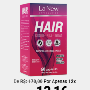 HAIR CPU 1 CAIXA COM 60 CÁPSULAS