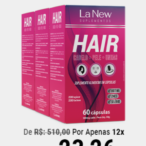 HAIR CPU 3 CAIXAS COM 60 CÁPSULAS